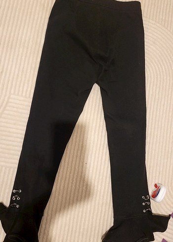 Yüksek Bel Fırfırlı Siyah Cigarette Pantolon - Görsel 8