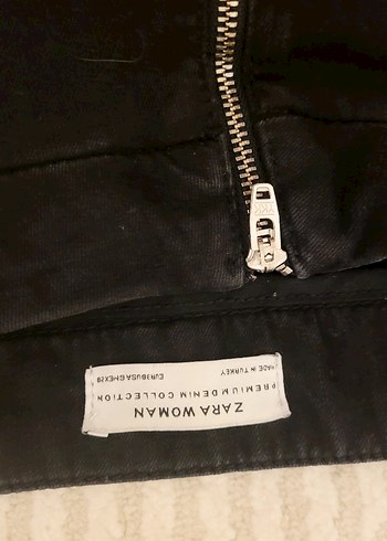 Yüksek Bel Fırfırlı Siyah Cigarette Pantolon - Görsel 4