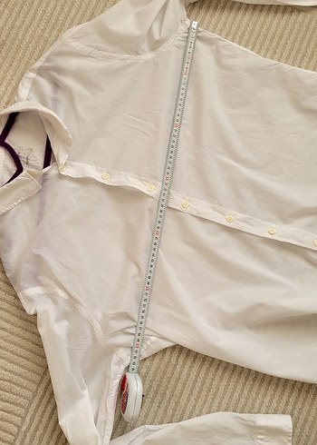 Beyaz Pamuklu Erkek Uzun Kollu Gömlek - Görsel 7