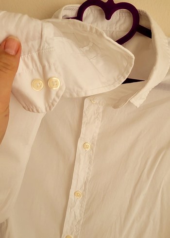 Beyaz Pamuklu Erkek Uzun Kollu Gömlek - Görsel 5