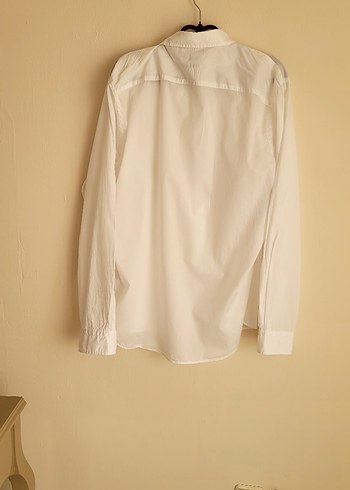 Beyaz Pamuklu Erkek Uzun Kollu Gömlek - Görsel 6