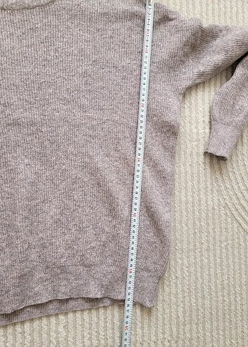 Gri Örgü Kadın Street Style Kazak - Görsel 7