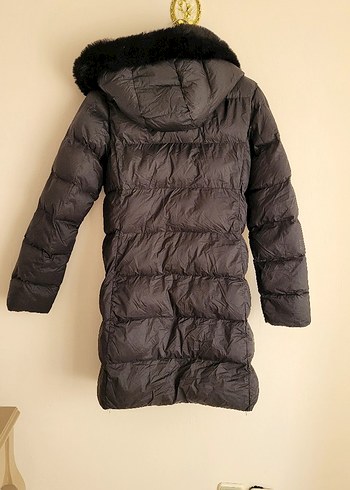 Moncler Kürklü Siyah Kadın Uzun Kışlık Mont - Görsel 4