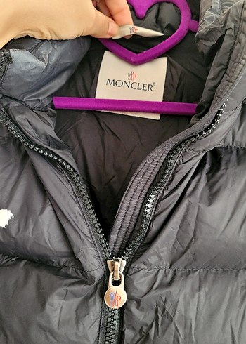Moncler Kürklü Siyah Kadın Uzun Kışlık Mont - Görsel 3