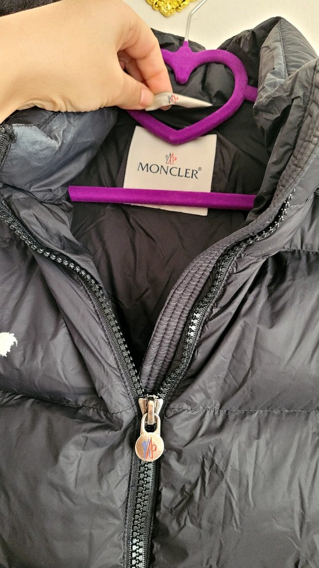 Moncler Kürklü Siyah Kadın Uzun Kışlık Mont - Görsel 3