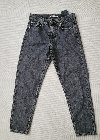 Zara Siyah Batik Desenli Kadın Jean - Görsel 2