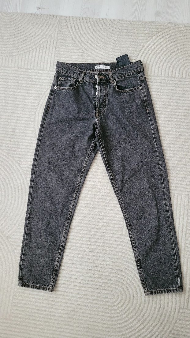 Zara Siyah Batik Desenli Kadın Jean - Görsel 2