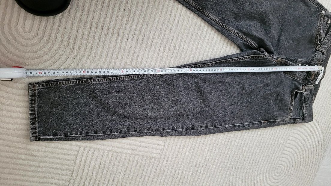 Zara Siyah Batik Desenli Kadın Jean - Görsel 5