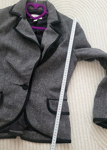 Gri Kadın Blazer Ceket - MANGO - Görsel 7