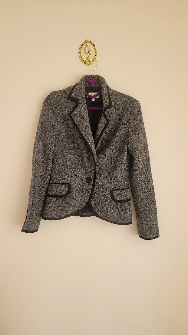 Gri Kadın Blazer Ceket - MANGO - Görsel 2