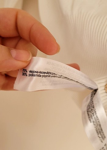 Zara Beyaz Düğmeli Kadın Triko Kazak - Görsel 4