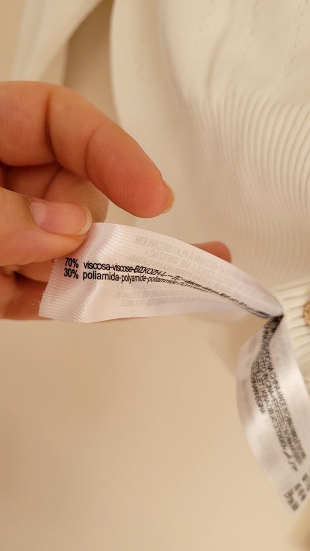 Zara Beyaz Düğmeli Kadın Triko Kazak - Görsel 4