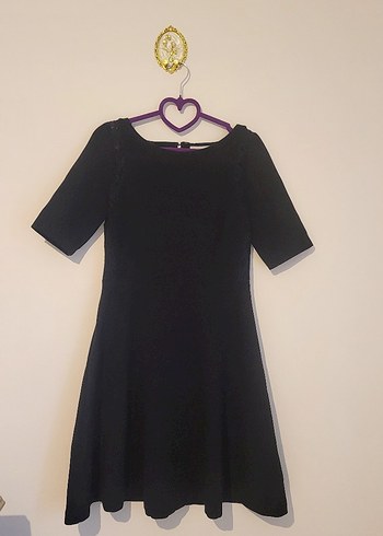 Marks & Spencer Siyah Midi Elbise - Görsel 2