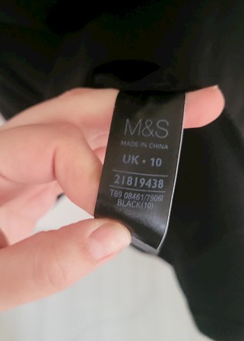 Marks & Spencer Siyah Midi Elbise - Görsel 5