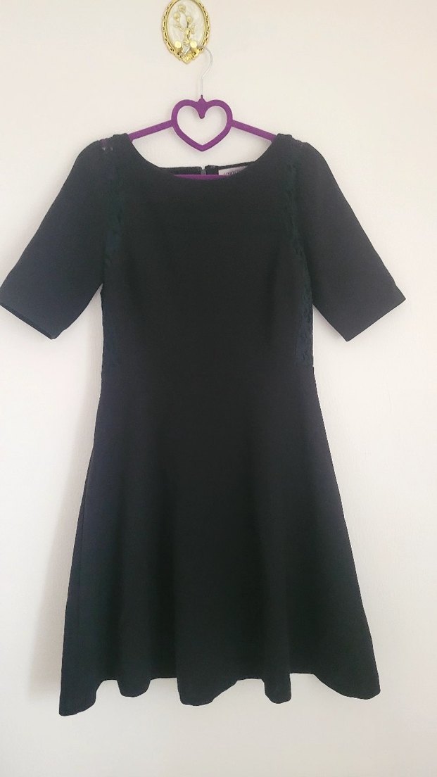 Marks & Spencer Siyah Midi Elbise - Görsel 3