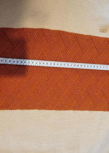 Us Polo Kadın Camel Renkli Örgü Salaş Kazak - Görsel 7