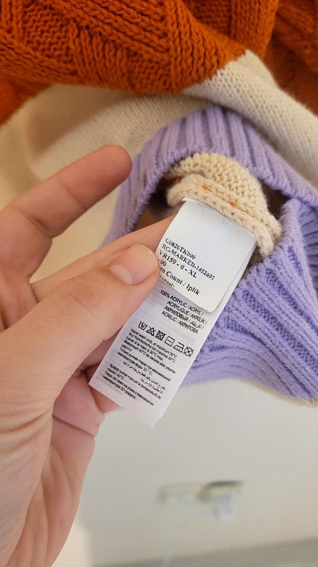 Us Polo Kadın Camel Renkli Örgü Salaş Kazak - Görsel 5