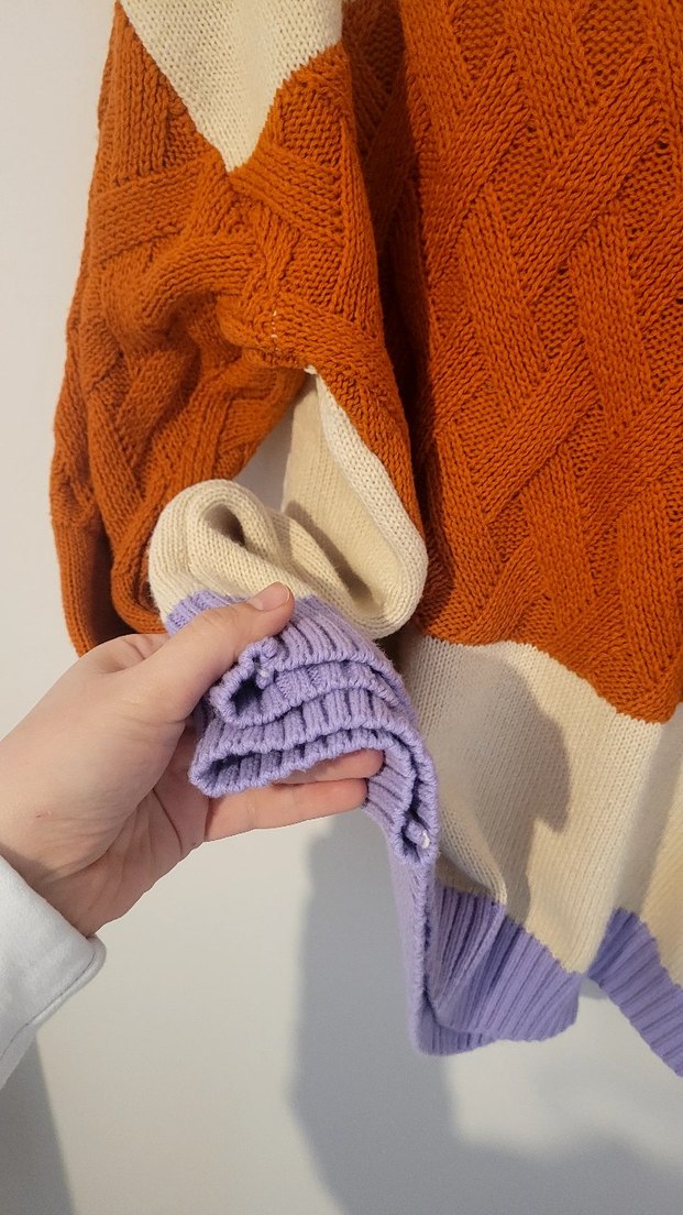 Us Polo Kadın Camel Renkli Örgü Salaş Kazak - Görsel 4