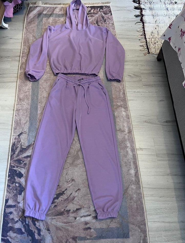 Kadın lila Eşofman Takımı - Görsel 3