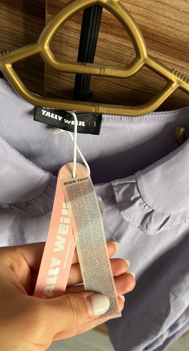 Kadın Fırfırlı Yakalı lila Gömlek - Görsel 3