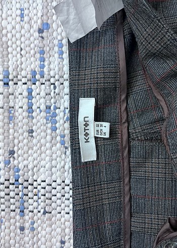 Gri Pileli Midi Kumaş Kadın Pantolon - Görsel 3