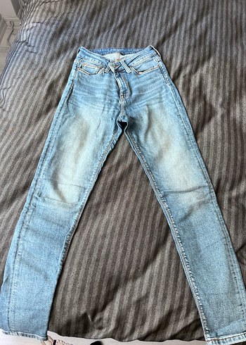 Kadın Mavi Normal Boy Denim Jean - Görsel 5