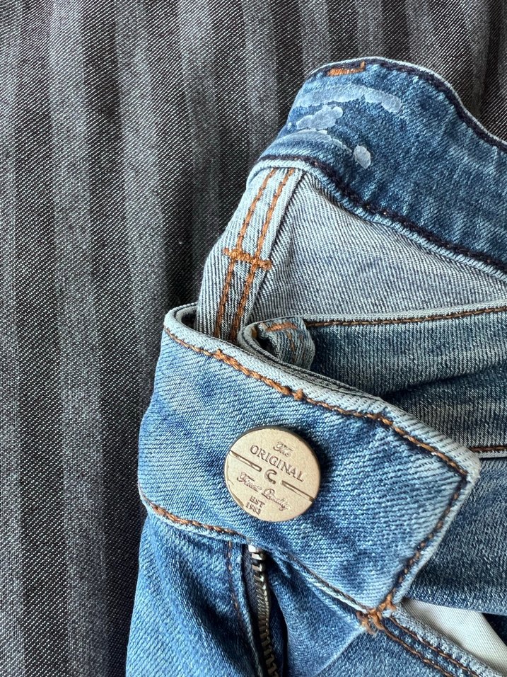 Kadın Mavi Normal Boy Denim Jean - Görsel 4