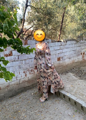 Accessorize Bohem V Yaka Uzun Elbise