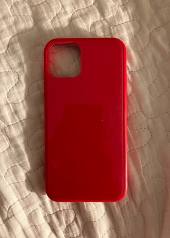 Koyu Kırmızı Cam Telefon Kılıfı iphone 11pro