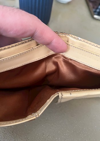 Desenli Kahverengi Deri Erkek Cüzdan - Görsel 5