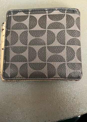 Desenli Kahverengi Deri Erkek Cüzdan - Görsel 2