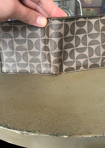 Desenli Kahverengi Deri Erkek Cüzdan - Görsel 7