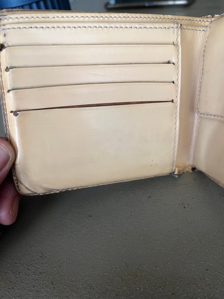 Desenli Kahverengi Deri Erkek Cüzdan - Görsel 4