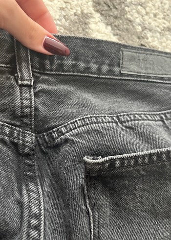30 Beden Kadın Gri Denim Regular Fit Jean