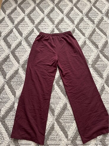 m Beden bordo bol pantolon