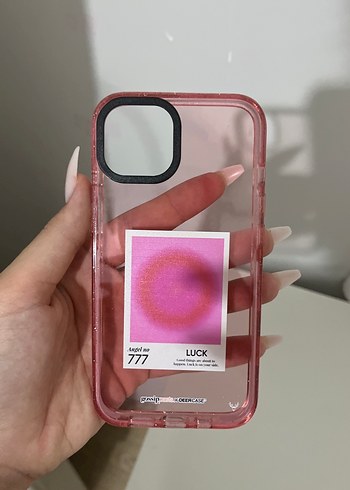Parlak Pembe Telefon Kılıfı - LUCK 777