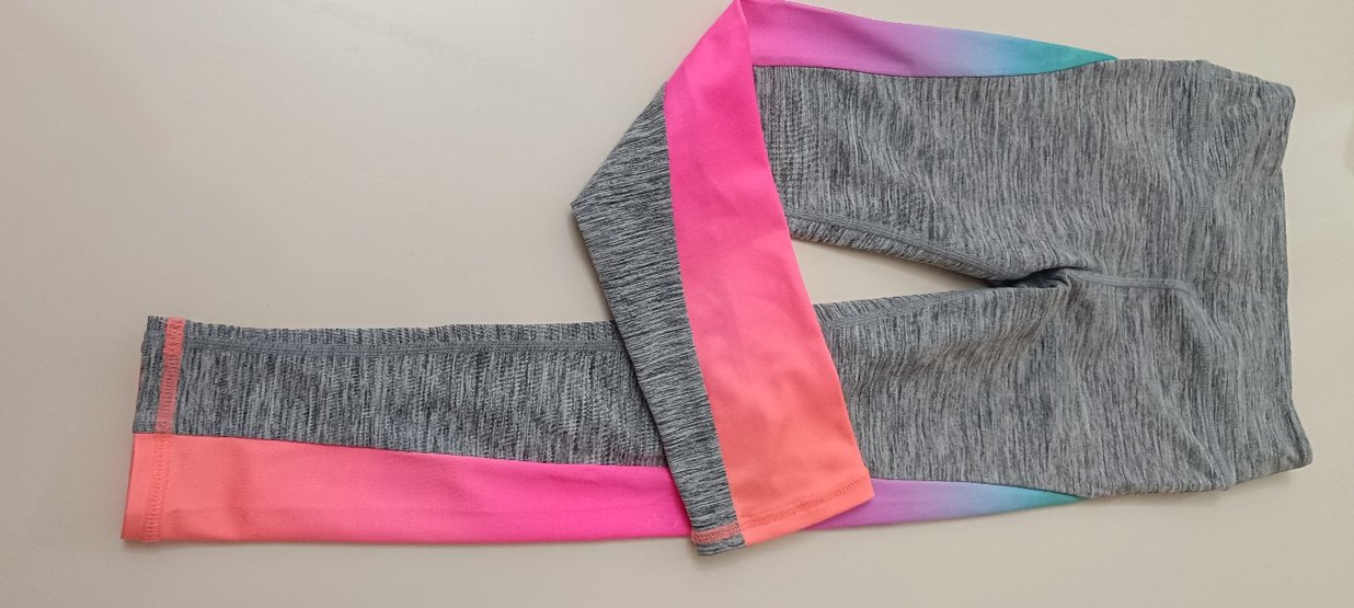 çocuk Çok Renkli Tie-Dye Spor Tayt - Görsel 2