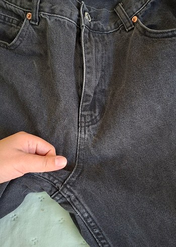 universal Beden Gri Salaş Kesim Midi Boy Kadın Kot Pantolon