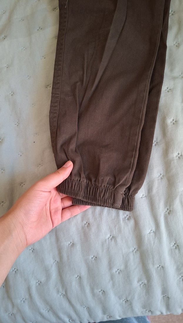 Erkek Çocuk haki Bel Detaylı Rahat Pantolon - Görsel 2