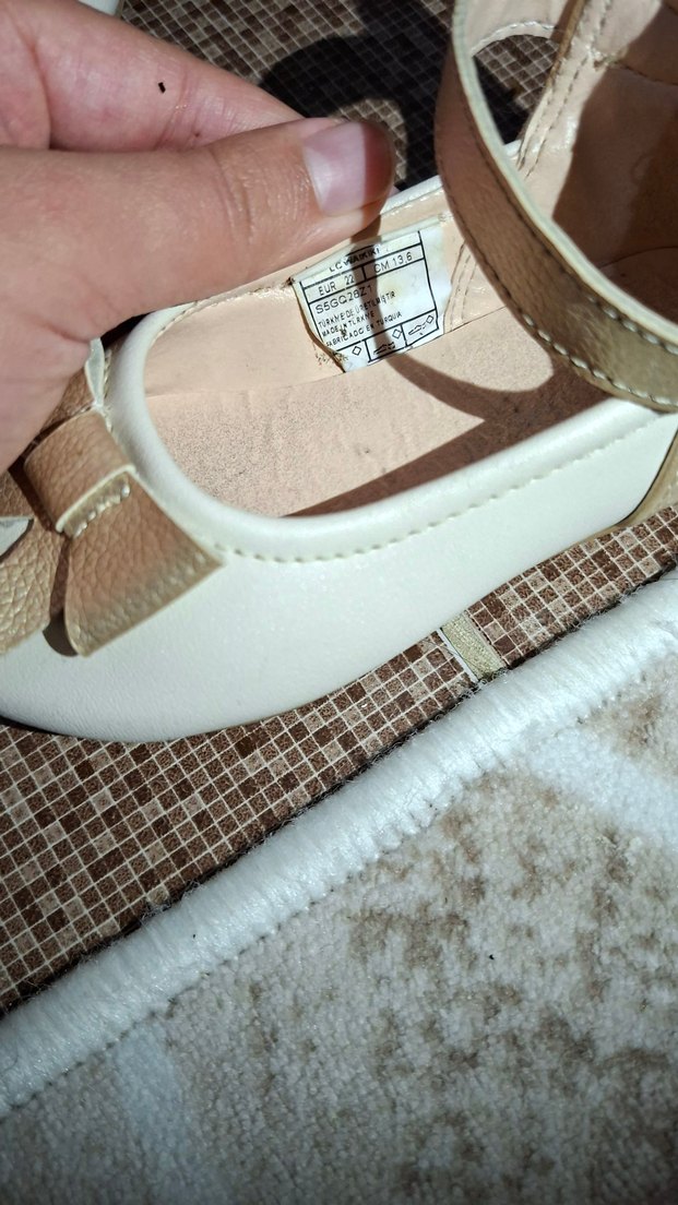 Beyaz Fiyonklu Kız Çocuk Babet Ayakkabı - Görsel 4