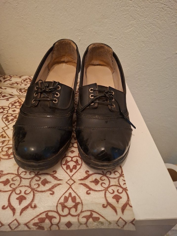 Klasik Siyah Dolgu Topuklu Kadın Ayakkabı - Görsel 2