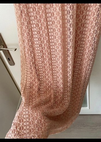 Bej Örgü Kadın Uzun Elbise - Görsel 4