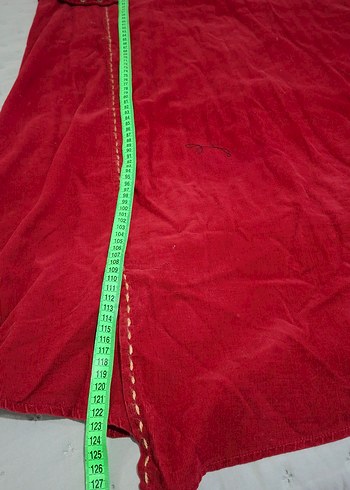 Bordo Nakışlı Bohem Uzun Elbise - Görsel 8