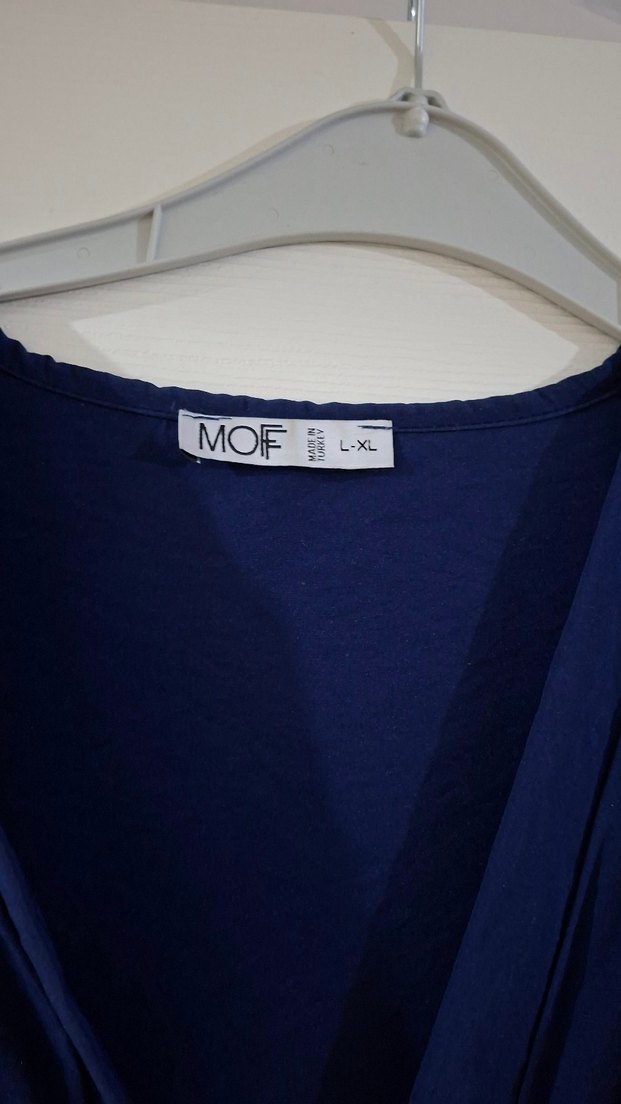 Lacivert Uzun Kollu Hemşire Sabahlığı - Görsel 3