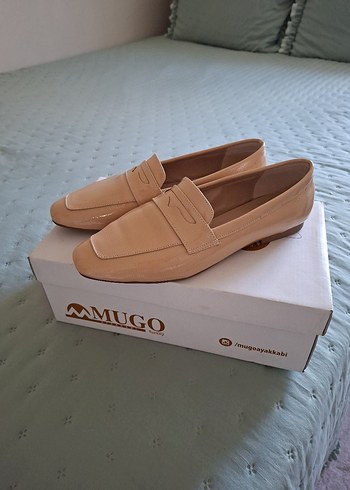 Diğer Bej Tokalı Kadın Blok Topuklu Babet