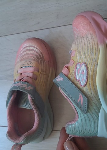 Kız Çocuk Işıklı Skechers Sneaker - Görsel 2