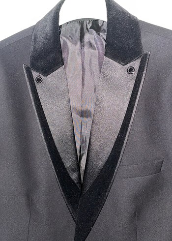 Siyah Damatlık Ceketi - Görsel 2