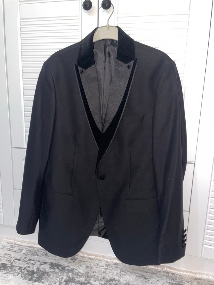 Siyah Damatlık Ceketi - Görsel 3