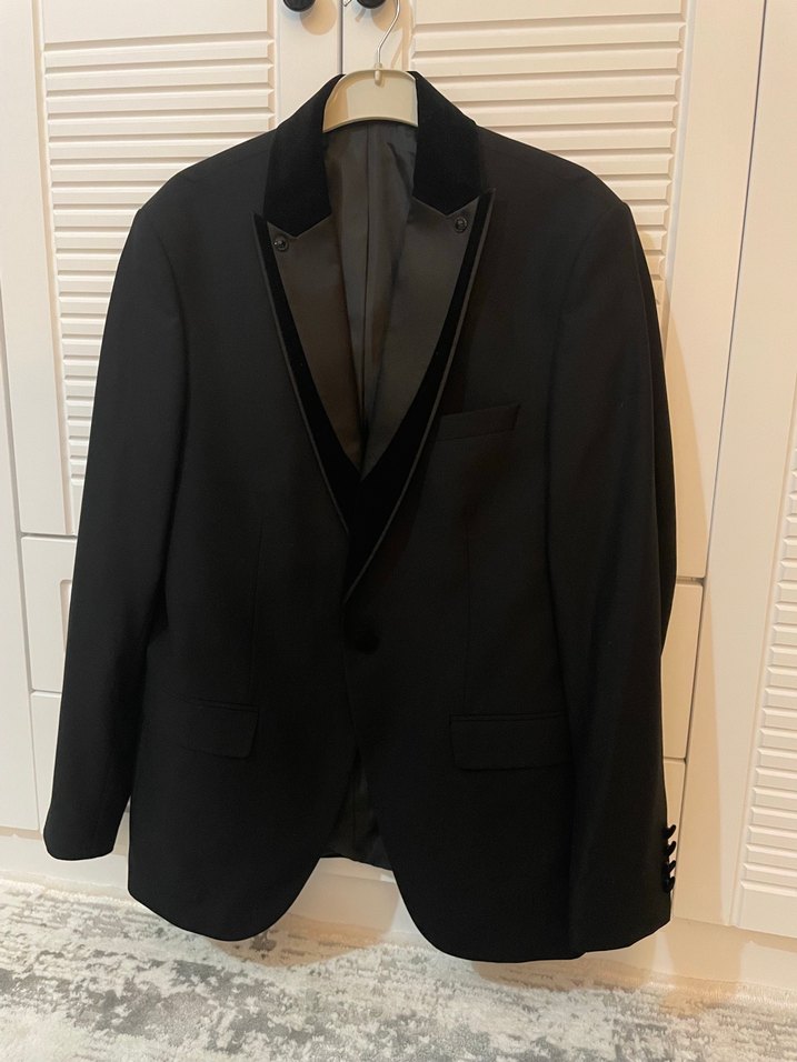Siyah Damatlık Ceketi - Görsel 4