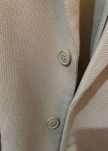 Bej Erkek Blazer Ceket Düğmeli - Görsel 3